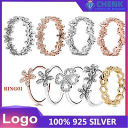 Bague en argent regardé 925 avec logo original série Blporcelain couronne AndrBlporcelaine