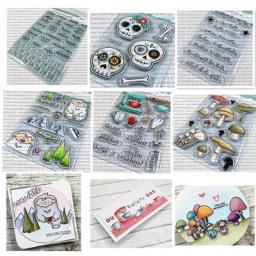 Tampon Transparent Allemand pour Scrapbooking et Photo Feuilles Décoratives C1090 40%