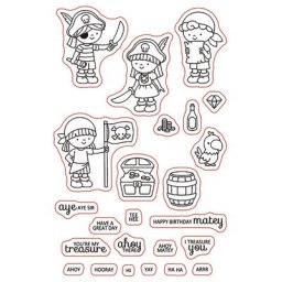 Tampon transparent et matrices de découpe bricolage Johonneur en silicone pirate Scrapbooking