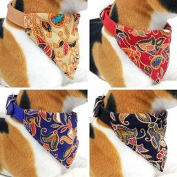 Bandana lavable pour animaux de compagnie écharpe pour chiot collier réglable pour chien et chat