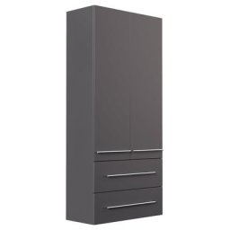 Armoire haute XL anthracite satiné