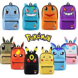 Sac à Dos Pokémon Pikachu pour Enfant Cartable de Grande Capacité pour Voyage Adolescent Fille