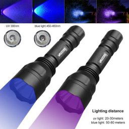 Lampe de poche LED UV longue portée Ultra Glass lumière bleue DulTorch chasse en plein air