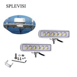 Phares de travail blancs à LED pour pont et mât épandeur marin barre lumineuse budgétaire de