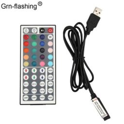 Bande LED RVB avec télécommande IR 4 broches 5V USB 62 contrôleur avec 44 boutons éclairage