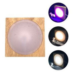 Base de lampe en bois créative à LED nouveau lot de 1 décoration artisanale lumineuse boule de