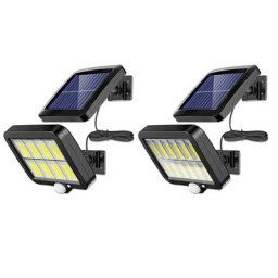 120/160LED Split Solaire Lampe Murale 3 Mode Étanche Capteur De Mouvement de Réverbères de Jardin de