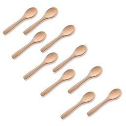 Petites Cuillères en Bois Ustensiles de Cuisine Gadgets de Bar Cuillère à Café Condiments