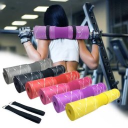 Coussin d'haltères pour squats fentes et poussées de hanche barre de levage de poids protecteur