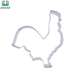 Outils de décoration de gâteaux en forme de gros coq moules à strass en acier inoxydable