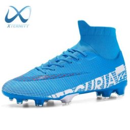 Chaussures de football ultralégères pour hommes et garçons chaussures de football coordonnantes