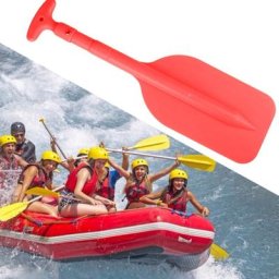 Pagaie de bateau télescopique en plastique Kayak à rames repliables Jet Ski et canoë petits