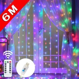Guirxiété lumineuse LED avec télécommande décoration de Noël vacances mariage nickel é