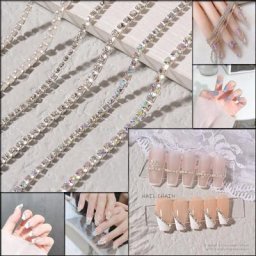 Tiktok – chaîne d'autocollants d'ongles la plus populaire décoration d'ongles tridimensionnelle