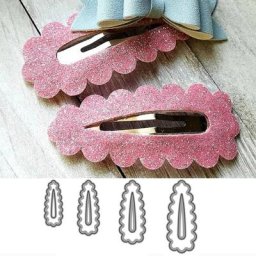 Pince à cheveux en métal pour femmes et filles matrices de découpe barrettes découpées poinçons