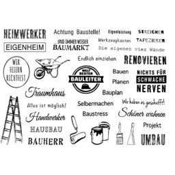 Timbres-poste transparents pour peinture allemande Scrapbooking artisanat en papier A0582