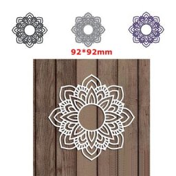 Ornement de fleurs matrices de découpe en métal bricolage papier artisanat couteau moule lame