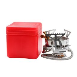 Réchaud de Camping Portable coupe-vent ensemble de brûleur à gaz d'extérieur équipement de