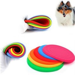 Soucoupe volante en Silicone souple et Non toxique pour animal de compagnie jouet pour chien et