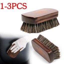 Brosse de nettoyage en crin de cheval pour textiles et cuir pour intérieur de voiture sac de