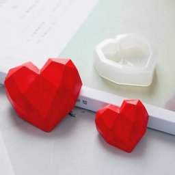 Moule en silicone en forme de coeur d'amour de Regina diamant 3D pendentif de voiture bricolage