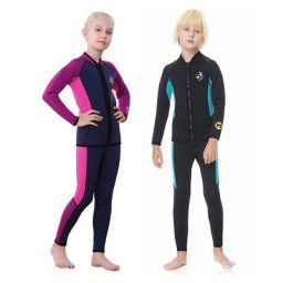 Maillot de Bain en Néoprène pour Fille et Garçon Combinaison de Plongée Sous-marine Deux Pièces