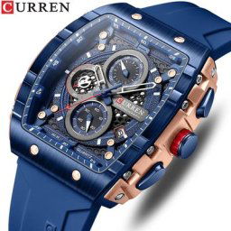CURREN – montre de marque pour hommes design carré unique quartz de luxe étanche