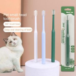 Brosse à dents souple et portable en TPE pour chien et chat accessoire de soins buccaux pour