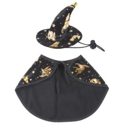 Costume d'halloween pour animaux de compagnie Cape et chapeau de magicien Costumes pour chiot