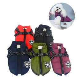 Veste d'hiver chaude pour chien vêtements pour grands animaux de compagnie manteau imperméable