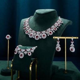 TIRIM – ensemble de bijoux de mariage de luxe pour femmes collier coloré en zircone cubique