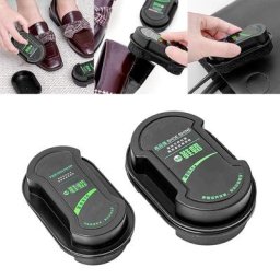 Polissoir à chaussures double face multifonctionnel brosse légère sans tour nettoyant pour cuir