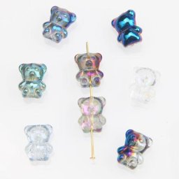 Breloques en verre couleur AB 20 pièces 12x15mm pour la fabrication de bijoux fournitures de