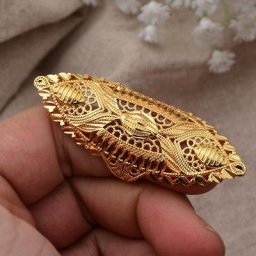 Bague de mariage de luxe en or 24 carats pour femmes et filles Dubaï mariée indienne Éthiopie
