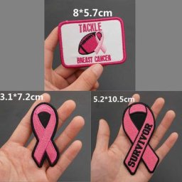 Patchs brodés pour femmes matériel de survie contre le Cancer du sein Badge avec support à crochet