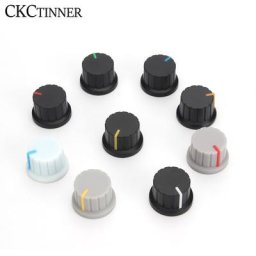 Bouton d'amplificateur de puissance 6mm 12 pièces bande en plastique indiquant le volume réglage