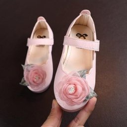 Baywell-Chaussures de princesse en dentelle pour enfants chaussures simples en PU pour filles