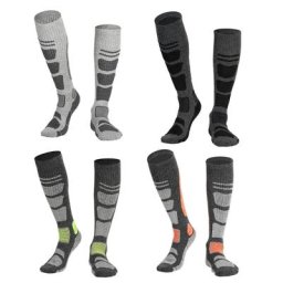 Chaussettes thermiques antidérapantes à hauteur des genoux pour Snowboard H053 respirantes et à
