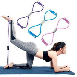 Bandes de résistance élastiques en caoutchouc pour Yoga Fitness exercices de sport extenseur de