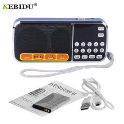 Kebidu Mode L-088 Portable HIFI Mini MP3 Audio Lecteur Haut-Parleur Lampe De Poche Amplificateur
