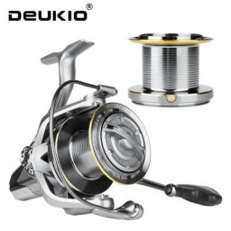 DEUKIO – moulinet de pêche puissant 8000 9000 10000 12000 14000 avec frein à friction d'une