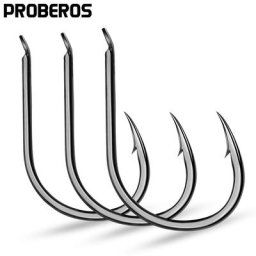 PROBEROS-Lot de 200 hameçons barbelés en acier à haute teneur en carbone 1 #-15 # matériel de
