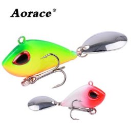 Aorace-Leurre de pêche en métal VIB Mini matériel de pêche sur glace d'hiver appât coulant