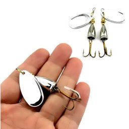 Leurres de pêche cuillère à paillettes 6.5cm 8.5g WobJeff Spinner appâts matériel accessoires