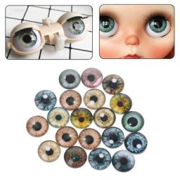 Yeux de poupée en verre 20 pièces bricolage d'animaux boules pour les yeux de dinosaure