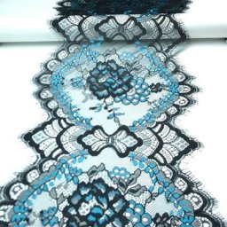Faux cils en dentelle deux tons accessoires de robe faits à la main chemin de Table artisanat