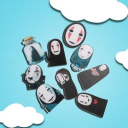 Icône de dessin animé No Face Man sur la broche Badge Kawaii sur le sac à dos Badges pour