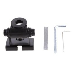 Support de montage d'antenne d'autoradio noir réglable Mobile en acier inoxydable avec coussin