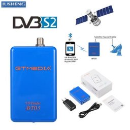 GTmedia – détecteur de Satellite V8 BT05 1080p Bluetooth DVB-S2 avec Support au lithium système