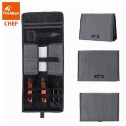 Set d'ustensiles de cuisine en érable de feu Kit d'ustensiles de cuisine de Chef de Camping de